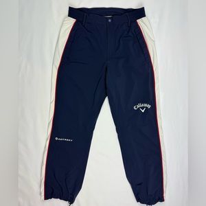 Callaway Odyssey Womens Sample Golf Rain Pants Sz Medium Navy Blue/White B7